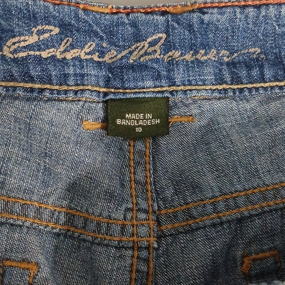 Eddie Bauer Women's Blue Jeans, Gentle Used SZ 10, Straight Leg - Picture 5 of 8